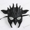 Fire Flame Demon Masquerade Full Face Mask - Black