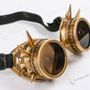 Steampunk Victorian Goggles with Dark Lens Gold