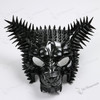 Angry Wolf Steampunk Spike Masquerade Mask - Black