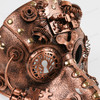 Long Nose Plague Doctor Steampunk Masquerade Mask - Copper Bronze