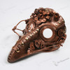 Long Nose Plague Doctor Steampunk Masquerade Mask - Copper Bronze