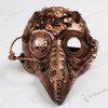 Long Nose Plague Doctor Steampunk Masquerade Mask - Copper Bronze
