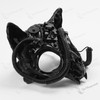 Vampire Robot Cat Skull Steampunk Masquerade Black Mask