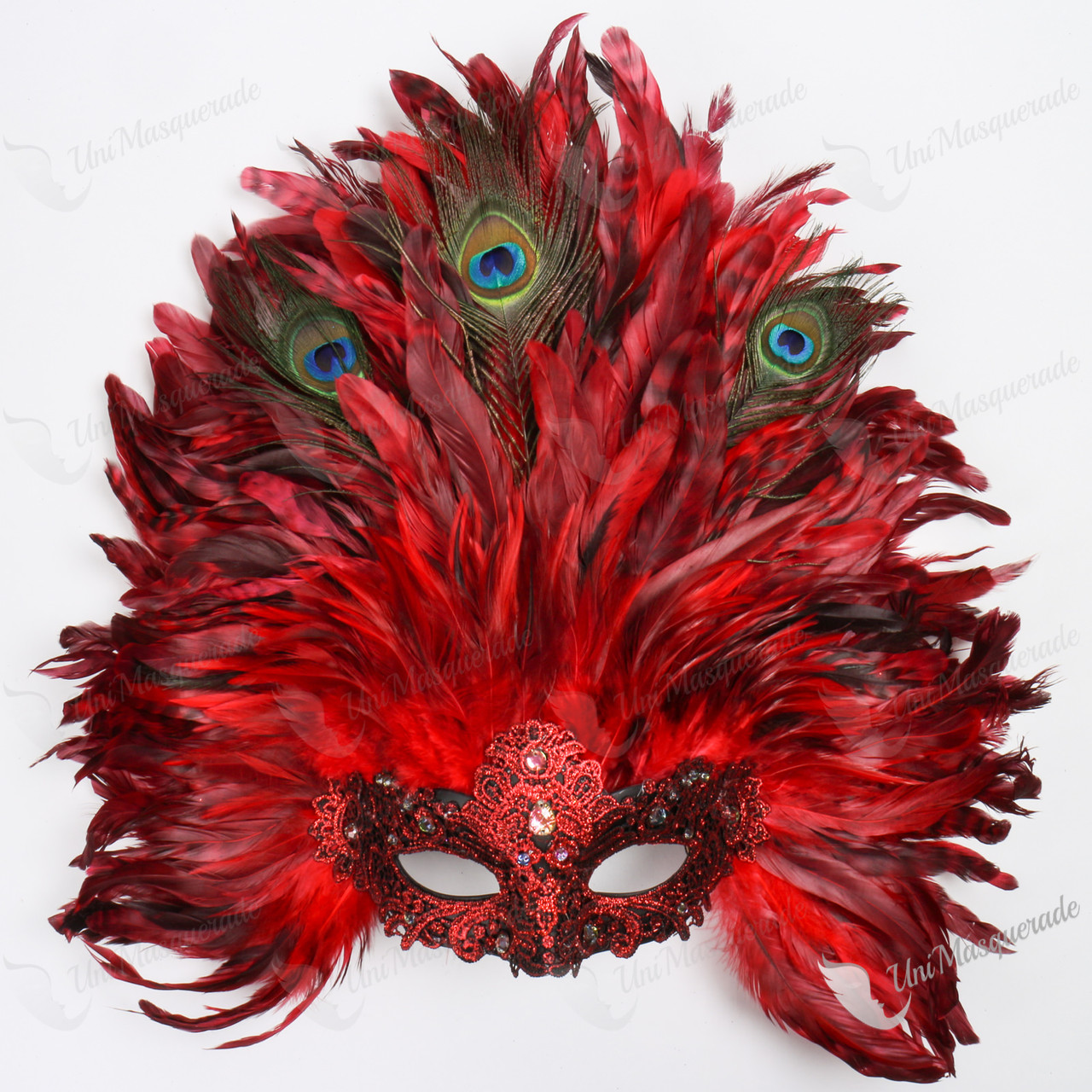 red lace masquerade masks