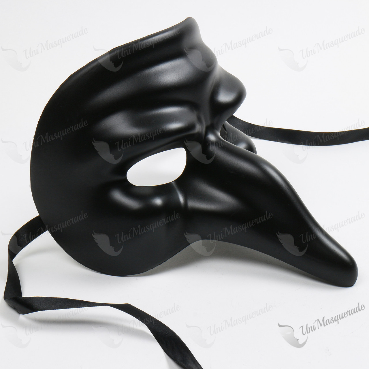 Pantalone Venetian Masquerade Mask Black