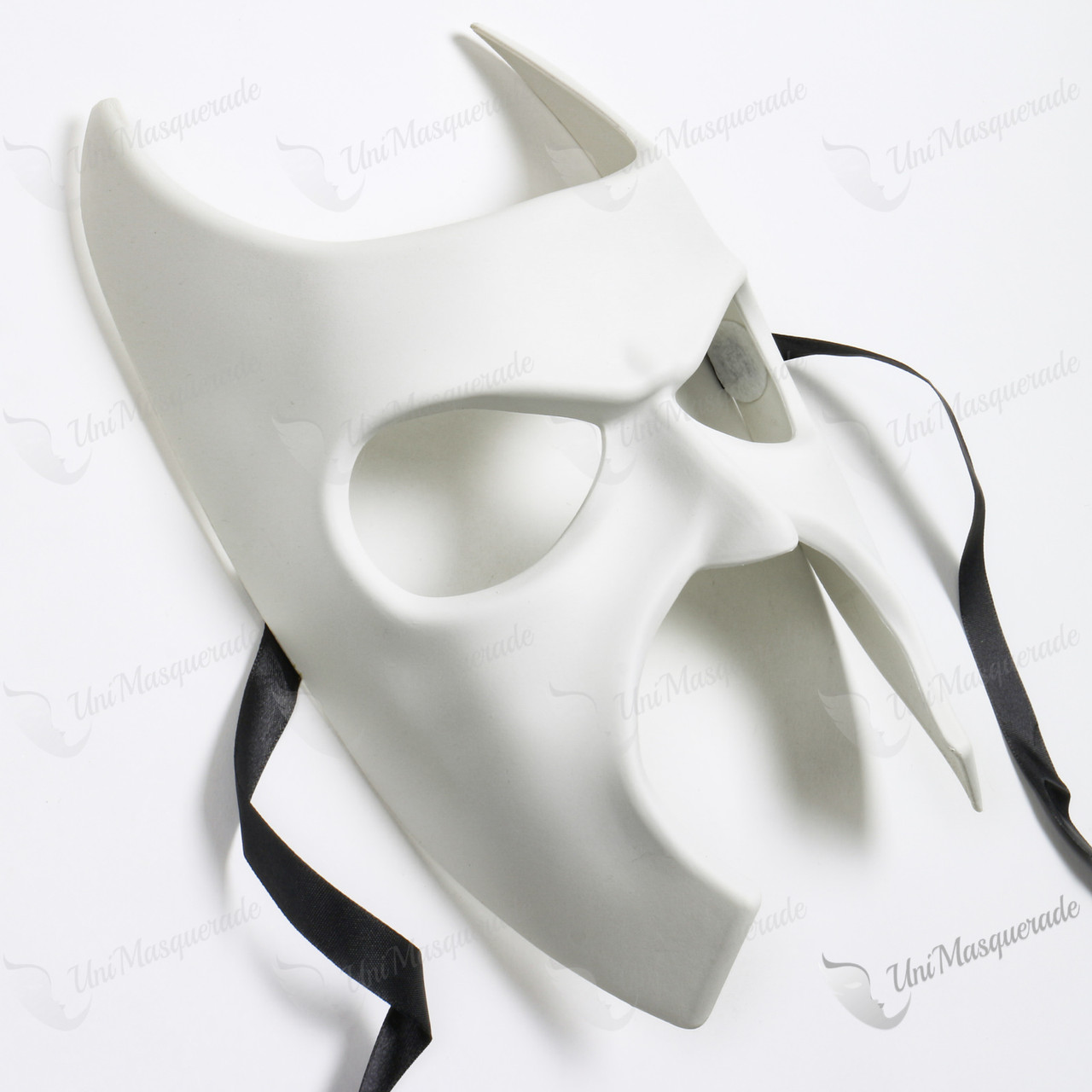 Batman Full Face Masquerade Mask White