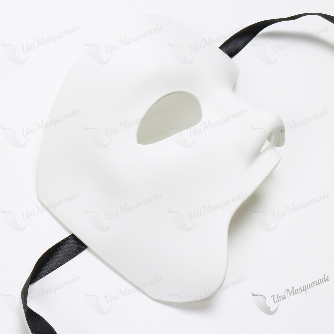 White Classic Phantom of the Opera Half Face Mask Masquerade