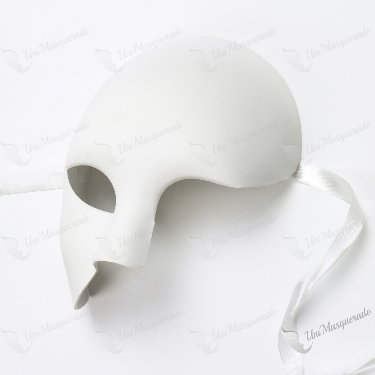 Phantom Volto Venetian Masquerade White Mask