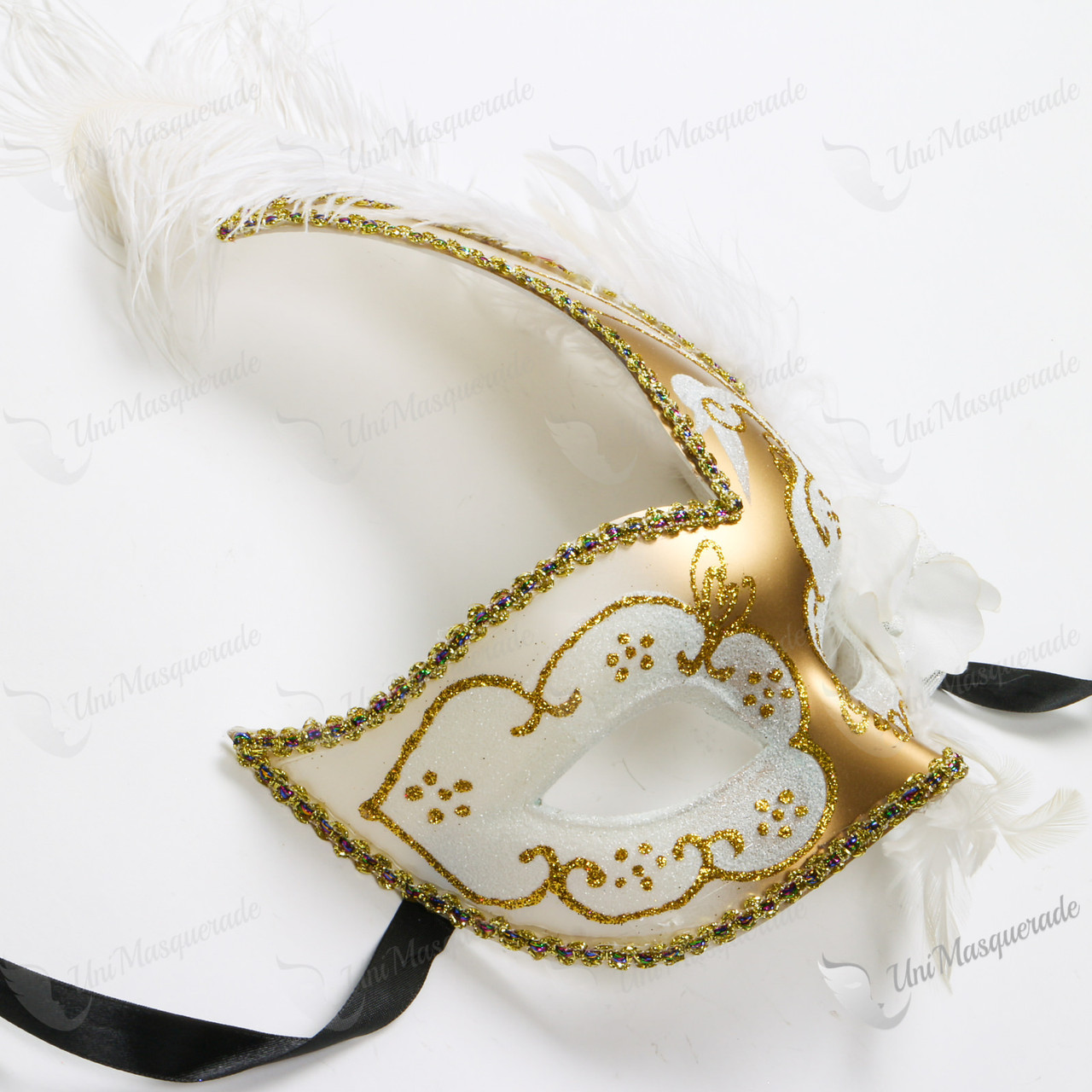 ベネチアンマスク Colombina Macrame Gold