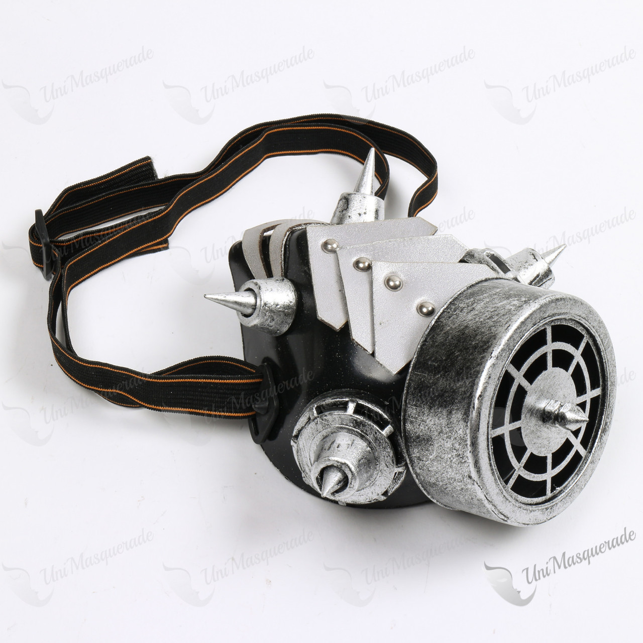Steampunk Single Respirator Cosplay Gas Mask Black Silver