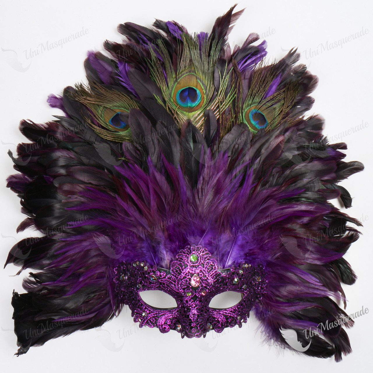 Venetian Carnival Laces Top Feather Luxury Eye Masquerade Mask Mardi Gras