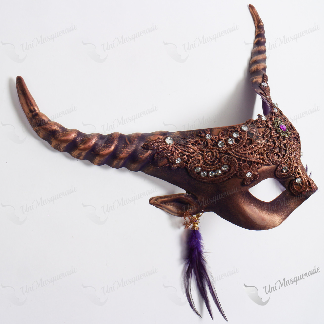 purple female masquerade masks