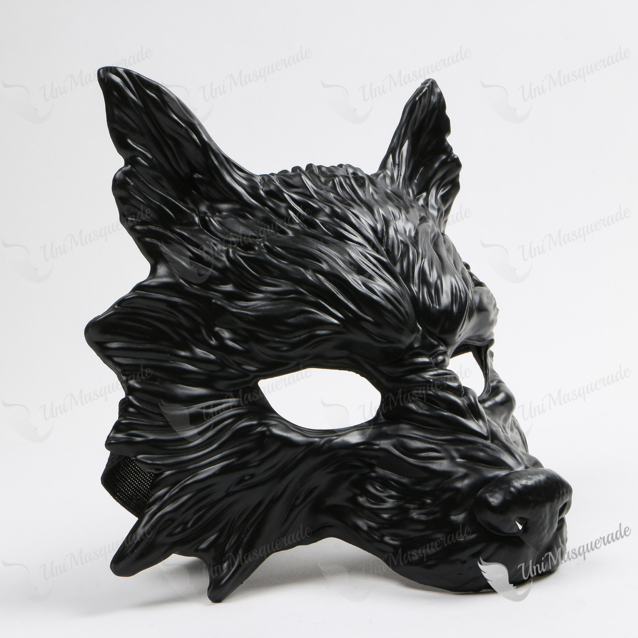 Wild Wolf Animal Full Face Masquerade Mask - White