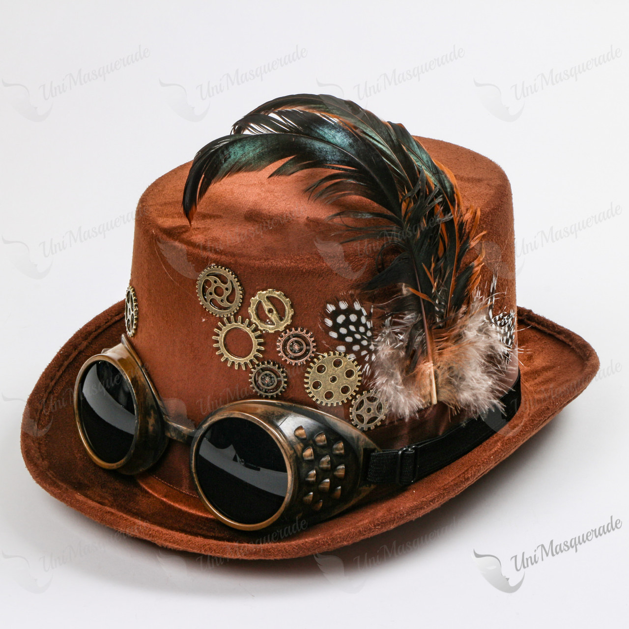 steampunk goggles top hat