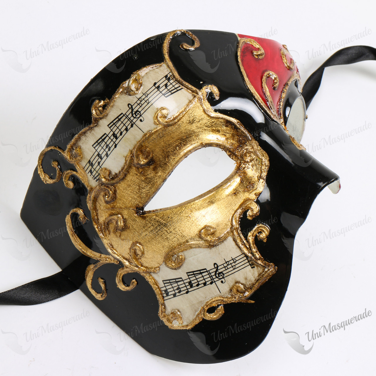 Phantom of The Opera Full Face Black Musical Masquerade Mask
