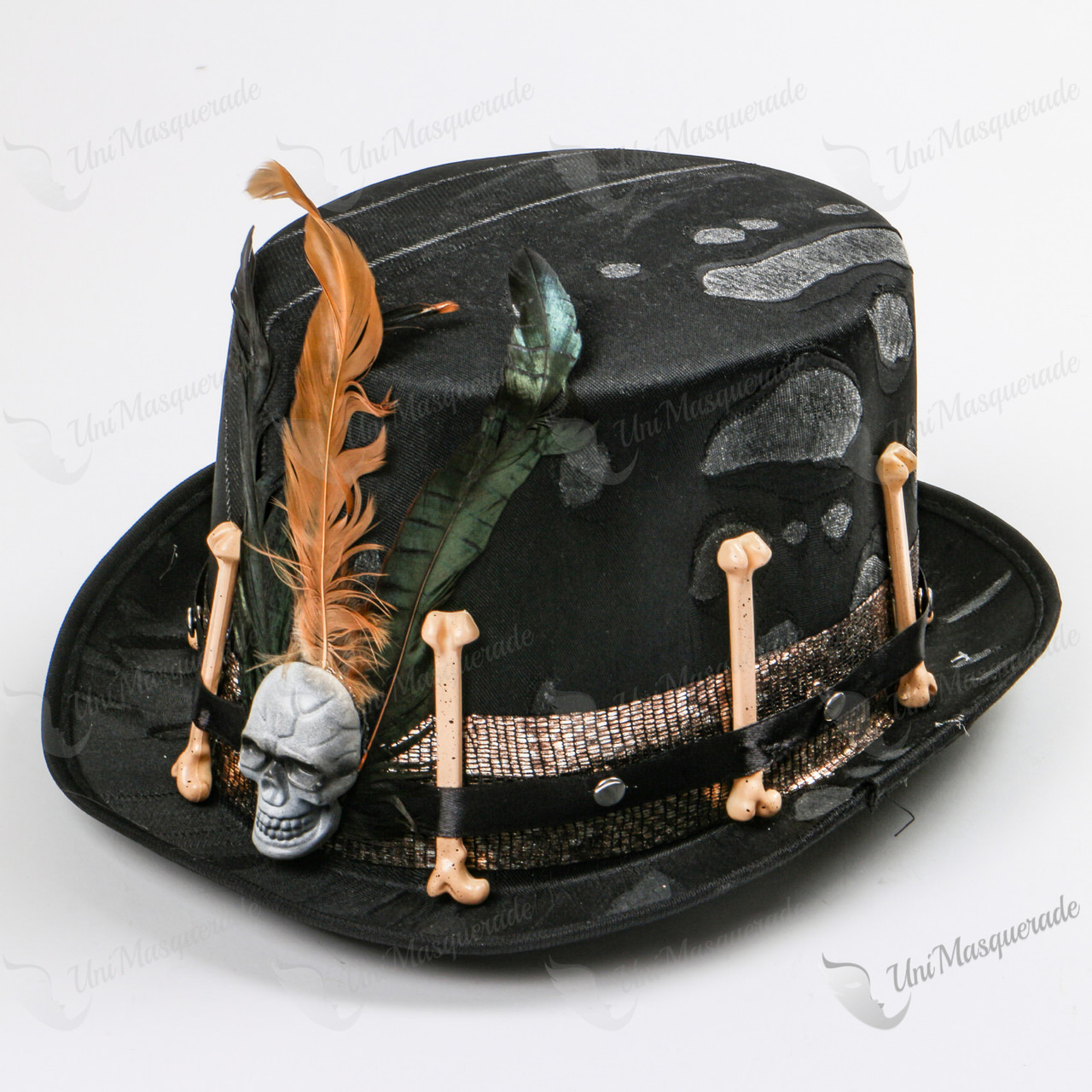 Voodoo Low Top Hat with Skull and 