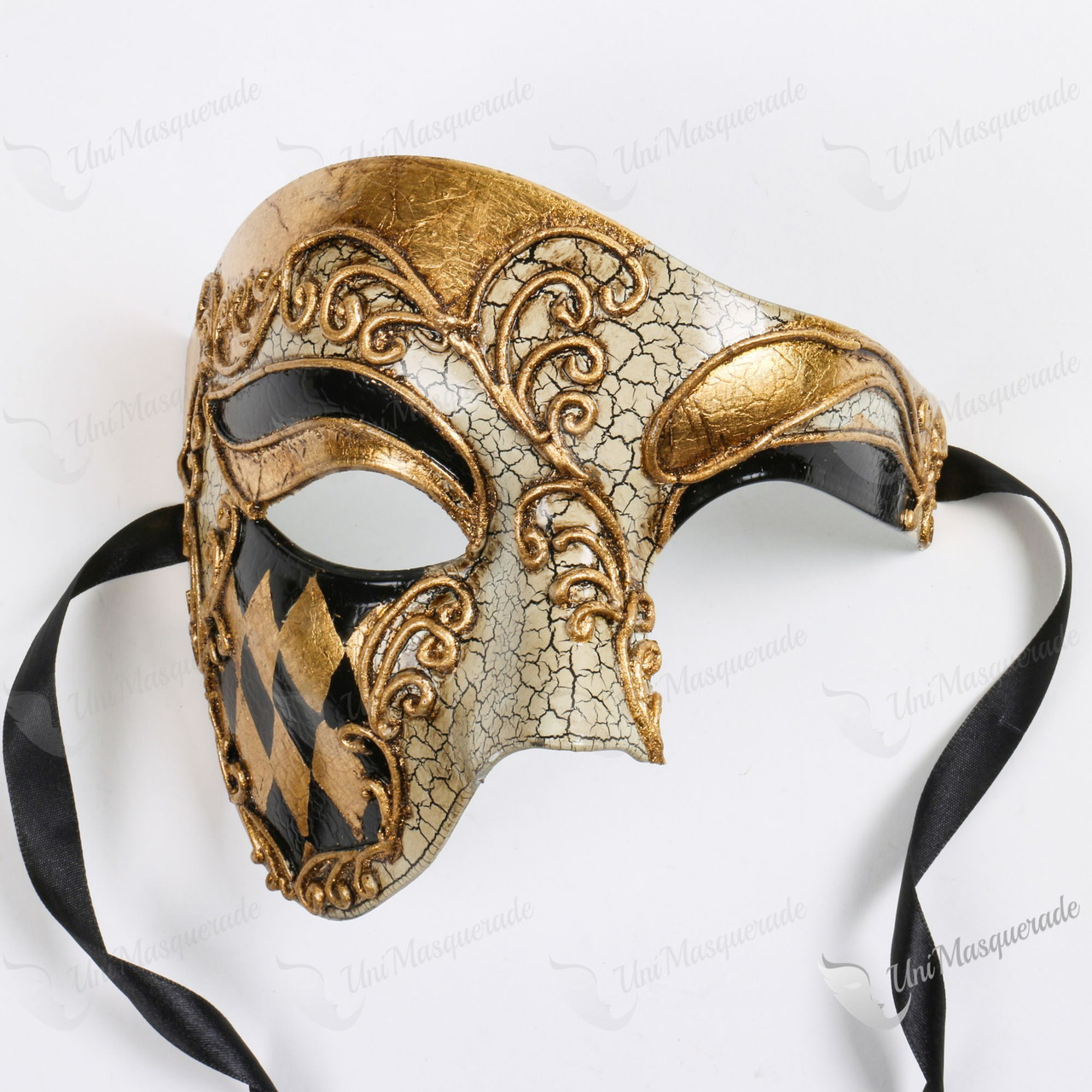 1 Piece Masquerade Mask Retro Phantom Of The Opera One Eye Half