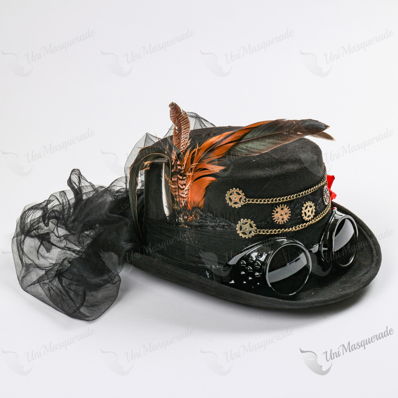 Women Steampunk Goggles Victorian Top 
