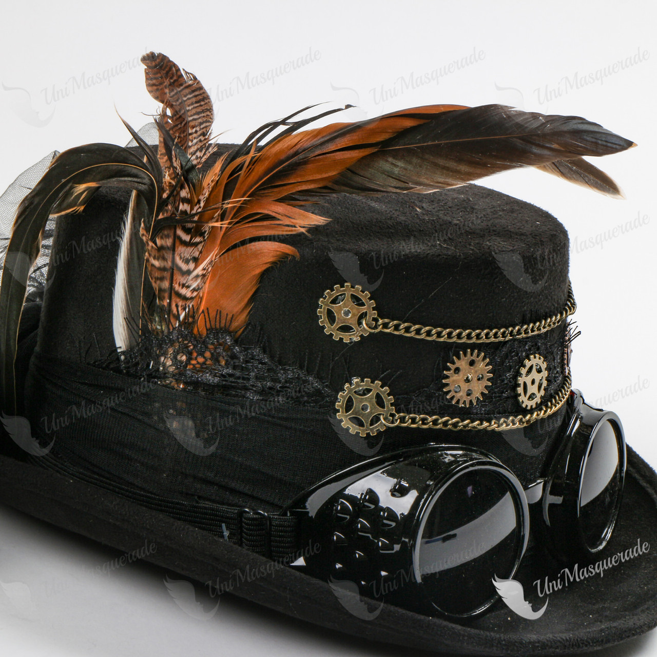 Women Steampunk Goggles Victorian Top 