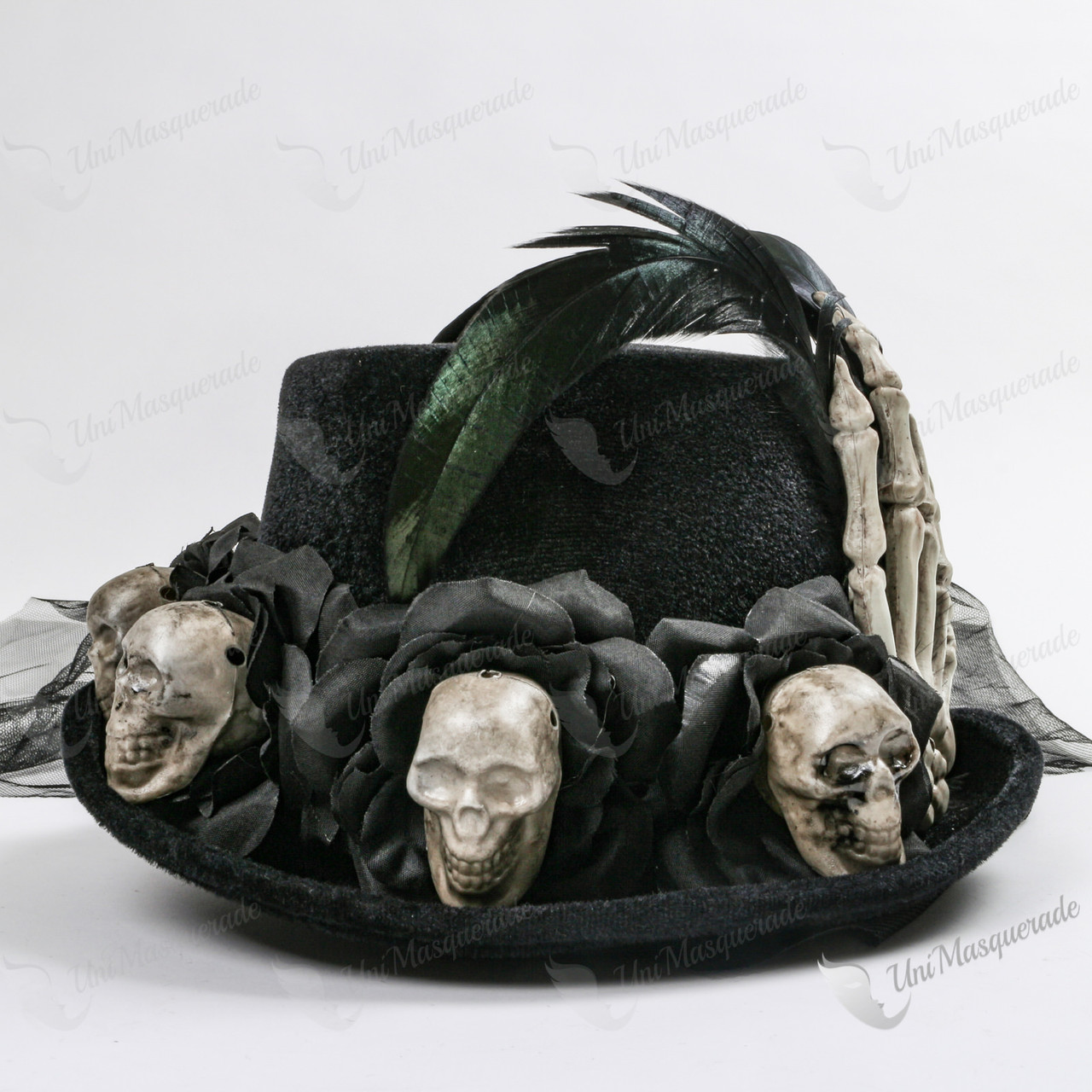 side Skeleton Hand Skull Head Black 