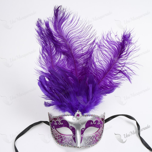 purple masquerade masks for men