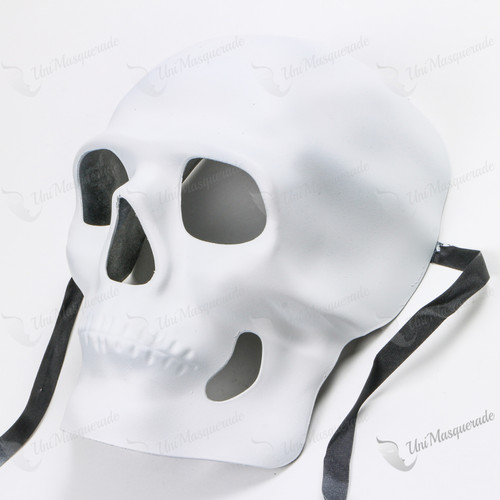 Skull Day of The Dead Face Mask DIY White