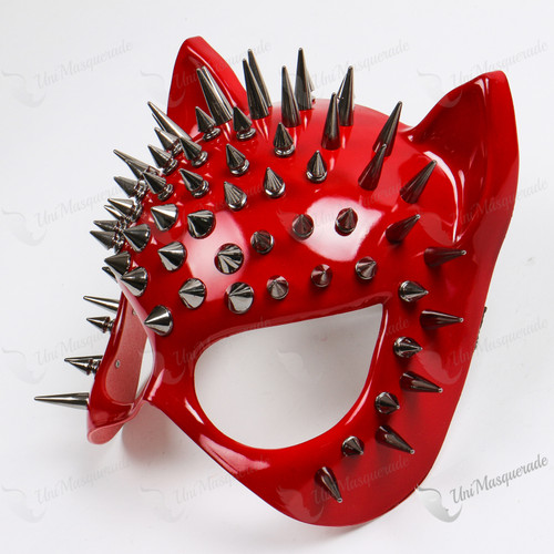 Gatto Cat Steampunk with Spike Red