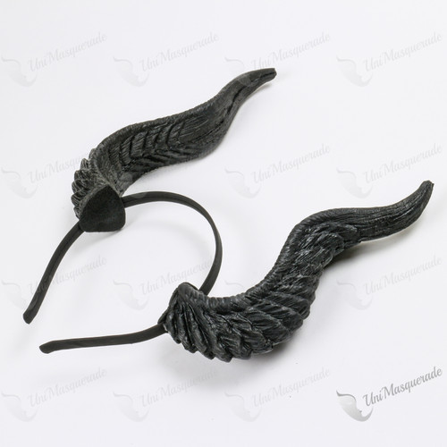 Fairy Devil Horn Headband Black