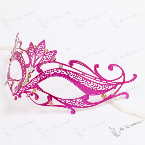 Venetian Princess Masquerade Eye Mask Pink