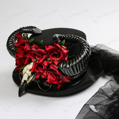 Steampunk Top Hat Rose Skull Hand Vintage Estilo Victoriano - Temu