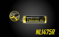 Nitecore NL1475R 14500 USB Rechargeable Lithium ion  battery