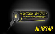 Nitecore NL1834R 3400 mAh USB Rechargeable Lithium ion 18650 Battery