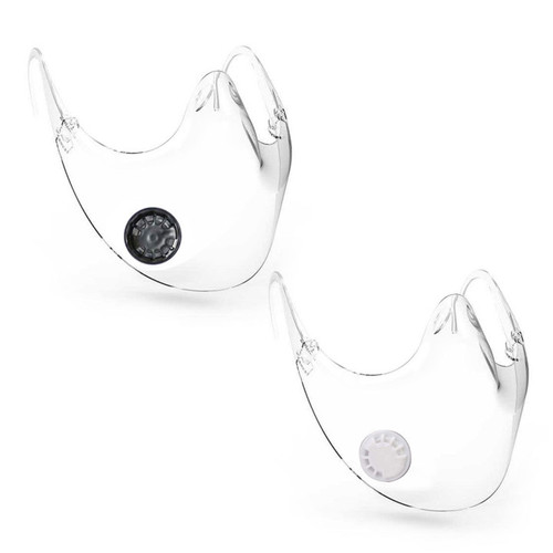 Transparent Face Shield with Valve Washable Reusable Protective Face Cover