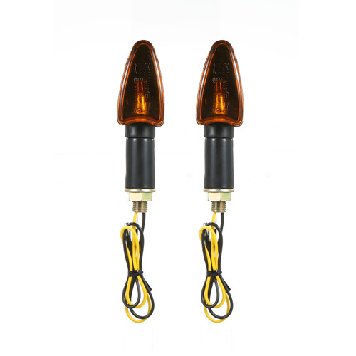 4pcs 12V Motorcycle Bike  Bulb Amber Front & Back Turn Signal Indicator Light