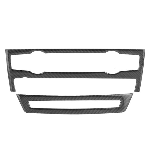 Carbon Fiber Refit Car Interior Air Conditioning Panel Decoration Sticker for X5 X6