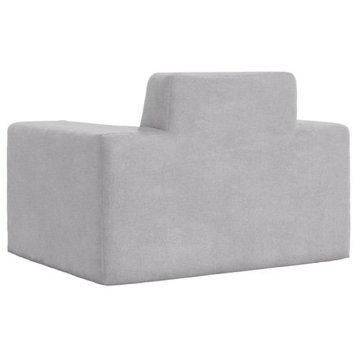 vidaXL Detská pohovka bledosivá mäkký plyš