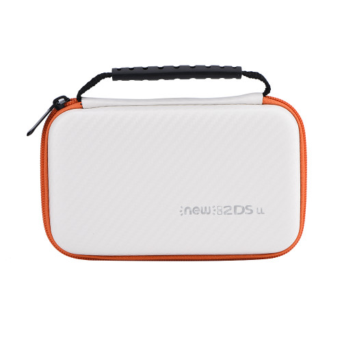 3-in-1 New 2DS LL Case Portable Protective Carrying Case Hard Grip for New 2DS LL - White