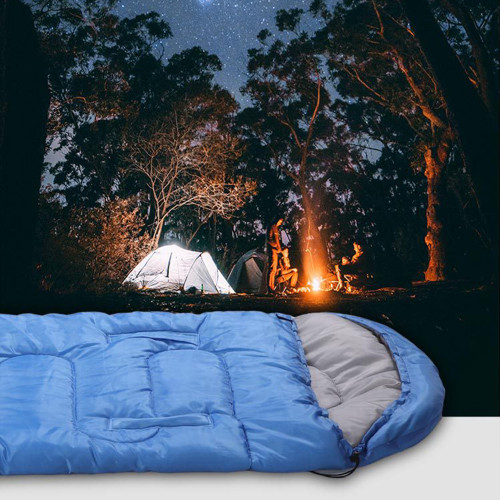 Envelope Sleeping Bag Hooded Sleeping Bag Lightweight Camping Sleeping Bag for Hiking