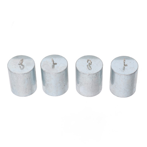 4PCS 200g Weights with Hook Chrome Plated Steel Calibration Weight Set for Home School Teaching Experiments