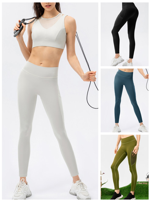 Women Sports Leggings with Pocket Tight Sportwear for Yoga Running Workout