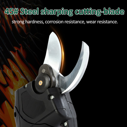 Electric Pruning Shears Cordless Power Pruner for Gardening 30mm Cutting Diameter with 2pcs 1500mah*5 Rechargeable Batteries