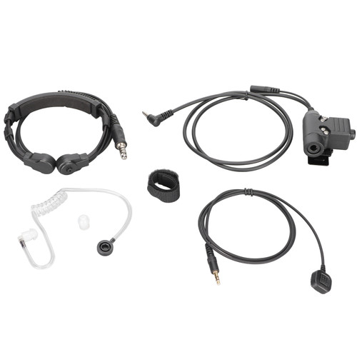 U94 PTT with Finger Microphone PTT 7.1mm Retractable Throat Control Headset for Yaese VX3R