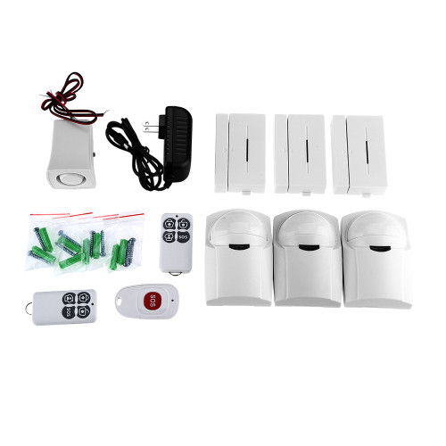 LCD Wireless GSM Burglar Alarm Door Window Sensor Home Security System
