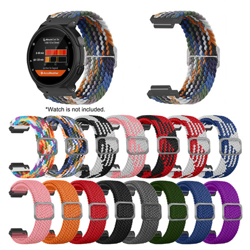 Stretch woven nylon strap