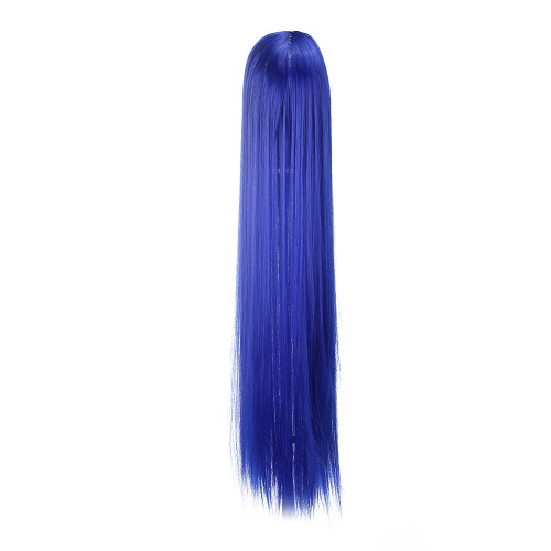 100cm New Fashionable Women Lady Cosplay Party Long Straight Full Wig(Royal Blue)