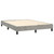 vidaXL Box Spring Bed with Mattress Light Gray Full Velvet