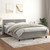 vidaXL Box Spring Bed with Mattress Light Gray Full Velvet
