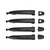 4 Pcs Car Door Handles 69217‑AE010 Black Auto Parts Replacement for Sienna 3.3L V6 2004‑2006