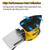 Detail Sander 13,000 OPM Compact Electric Sander with Dust Collector 220W 1.6Amp Power Sander with 20PCS Sanderpapers and Transparent Dust Box for Tight Spaces Woodworking