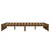 vidaXL Bed Frame without Mattress Honey Brown Solid Wood 140x200 cm